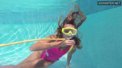 Cute Teen Irina Poplavok Swims Naked Underwater - Russia on girlsporntube.one