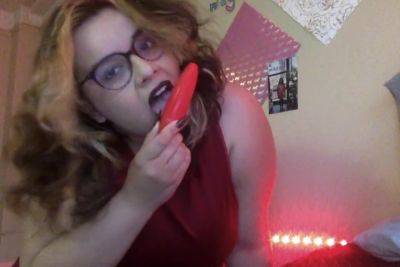 Watch Me Use My Vibrator In My Red Dress Til I Cum on girlsporntube.one