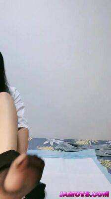 Asian college student sex with her instructor - China on girlsporntube.one