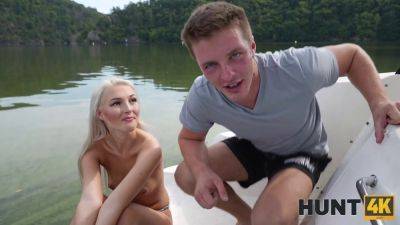 Lovita Fate gets her tight pussy drilled on a boat by a hot blonde teen on girlsporntube.one