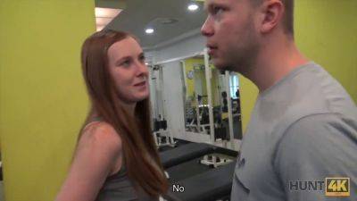 Linda Sweet gets paid for gym sex & gets it hard, see through, and on! on girlsporntube.one