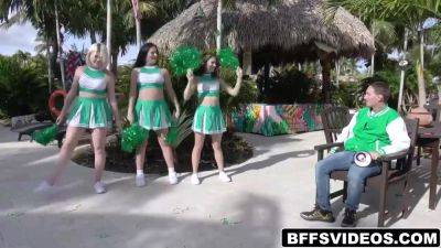 Cheerleader Work Their Asses On Jasons Cock on girlsporntube.one