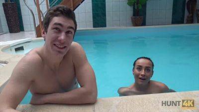 Hidden Cam catches Aventuras getting it on in a private pool - Czech Republic on girlsporntube.one