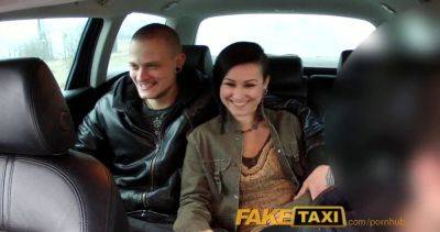 Lulu jung joins a steamy threesome in a fake taxi cab on girlsporntube.one