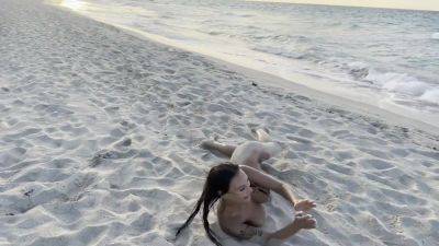 Swims In Atlantic Ocean And Poses Naked On A Public Beach In Cuba - Monika Fox - Cuba on girlsporntube.one