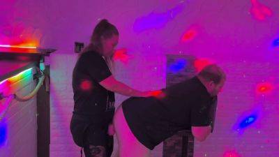 Pegging Doggy With A Huge Dildo At The Party - Germany on girlsporntube.one