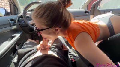 Stepsister Eats My Cum In The Car on girlsporntube.one