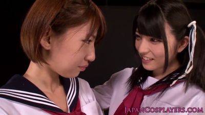 Kinky Miyanaga and Hisa Takei indulge in some hot lesbian action at Kiyosu - Japan on girlsporntube.one