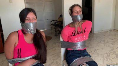 Bratty Online Bullies Bound And Gagged By An Angry Milf! on girlsporntube.one