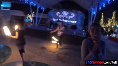 Amateur couple watches a fire show and has hot sex once back in the hotel - Thailand on girlsporntube.one