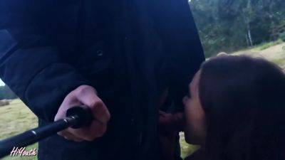 Hiyouth - Risky Outdoor Blowjob. We Were Walking In The - Russia on girlsporntube.one