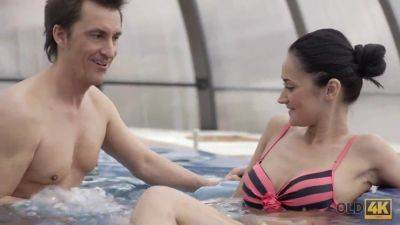 Petite Czech amateur teases and pleases an old man in a jacuzzi - Czech Republic on girlsporntube.one