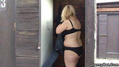 Hot blonde granny gets banged by a stranger in changing room - Czech Republic on girlsporntube.one