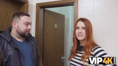 Watch how Hunter Si scopa a wealthy redhead in the public part of town - Czech Republic on girlsporntube.one