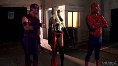 Premium role play display with super heroes craving sex the hard way on girlsporntube.one