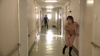 DI2305-An office lady who was smeared with an aphrodisiac by a molester is running away while squirting naked on girlsporntube.one