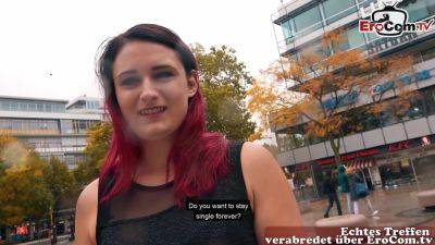 German Redhead Slut meet and fuck dating on Public Street - Germany on girlsporntube.one