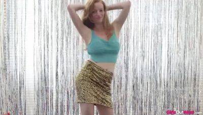 Big Tits Redhead Julienne Shaking It on girlsporntube.one