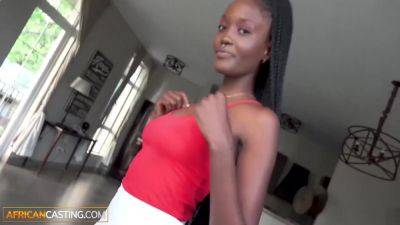 Skinny Natural Ebony Babe Enjoys Model Casting With Bwc on girlsporntube.one