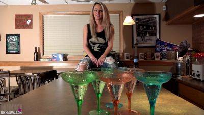 Nikki Beer Pong Video on girlsporntube.one