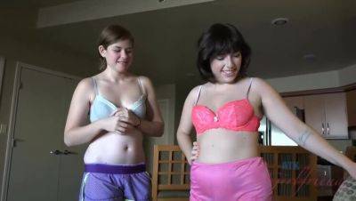 A hairy vacation: Lara Brookes and Simone Delilah share a creampie in a lesbian encounter on girlsporntube.one