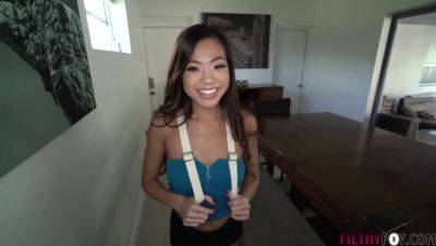 Asian Nanny Vina Sky Satisfies Step-father's Kinks with Handjob & Deepthroat on girlsporntube.one