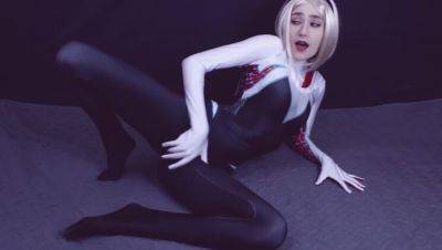 Cosplay Queen: Get Up Close & Personal with Blonde Spider Gwen on girlsporntube.one