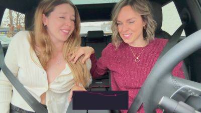 Nadia Foxx And Serenity Cox - And Take On Another Drive Thru With The Lushs On Full Blast! on girlsporntube.one