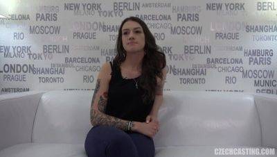 Superior Jolana: The Inked Brunette with Petite Charms - Czech Republic on girlsporntube.one