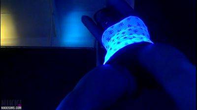 Nikki Black Light Stripper Video on girlsporntube.one