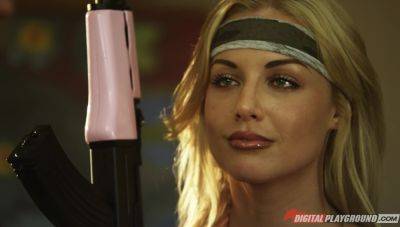 Kayden Kross gets eaten out and screwed by tattooed stud on girlsporntube.one