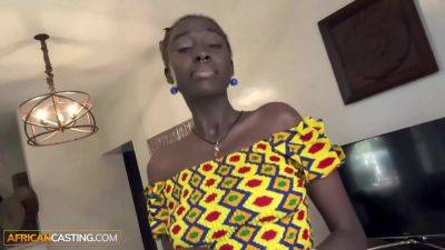 Dark Skin Black Babe Busted Open In Job Interview - African Casting on girlsporntube.one