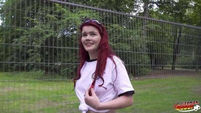 German Redhead Mia May Gets Anal Fucked in Public - Germany on girlsporntube.one