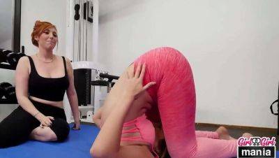 Lesbian Gym Action: Alix Lovell & Lauren Phillips Get Intimate on girlsporntube.one