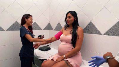 Bangin' a Pregnant Latina's Big Booty in the Doctor's Office on girlsporntube.one