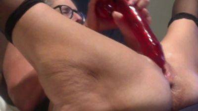 Milf Mom Cant Get Enough Of Her Big Red Dildo on girlsporntube.one