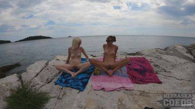 Naked Beach Day On Vacation In Croatia Enjoying Sun On Both Ingrida And Miss Pussycat - Croatia on girlsporntube.one