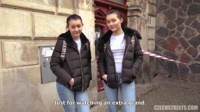 Czech Streets – Naive Sexy Young Twins - Czech Republic on girlsporntube.one