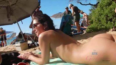 Zoe Bloom's Day Out at the Nude Beach - Amateur Pov on girlsporntube.one