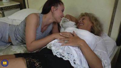 Mature Lesbians Isadora and Malinde: A Blonde and Brunette Playtime on girlsporntube.one