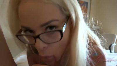 Tempted to ejaculate on Elsa Jean's face, you chose creampie instead on girlsporntube.one