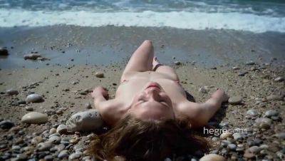 Cindy at the Nude Beach Alone on girlsporntube.one