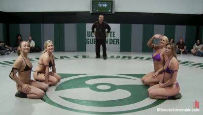 Ariel X, Mellanie Monroe, and Dia Zerva in Round Four: Team Ice vs. The Pirates - The Rematch on girlsporntube.one