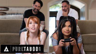 PURE TABOO Unhappily Married DILFs Grow Strong Desire For Stepdaughters Madi Collins & Summer Col on girlsporntube.one