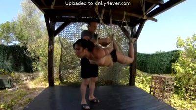 Outdoor Hogtie Suspension on girlsporntube.one