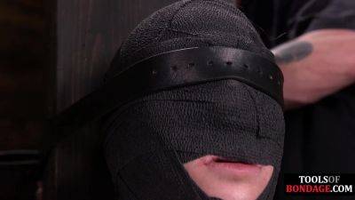 Sensory deprivation bitch caned on girlsporntube.one