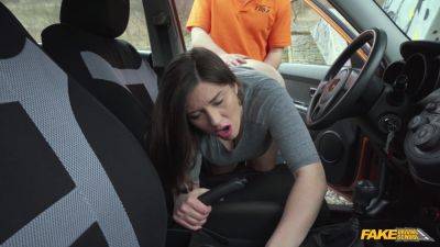 Adorable babe fucks with her driving instructor and loves it on girlsporntube.one