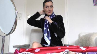 5 New Satin Scarves - Germany on girlsporntube.one