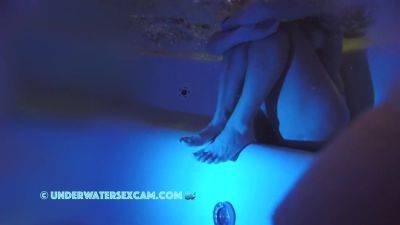 The Lonely Blue Light Tries To Illuminate Her Beautifully Shaved Pussy on girlsporntube.one