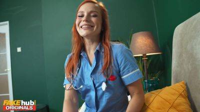 Clemence audiard, the perfect nurse, has to take a sperm sample from a hot patient on girlsporntube.one